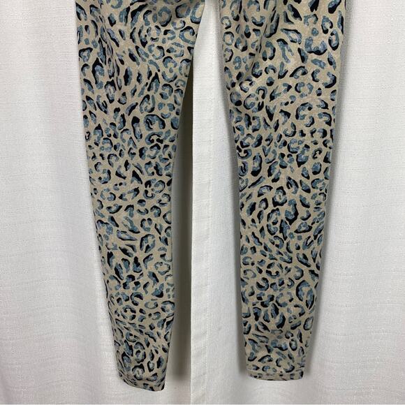 Varley Cream Blue&Black Century Animal Print Leggings Sz.XS - Picture 13 of 16